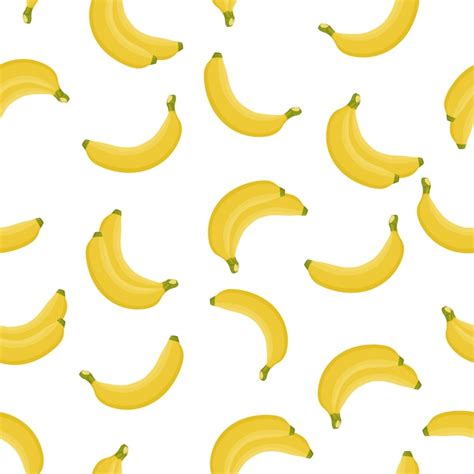 Premium Vector Yellow Banana Seamless Pattern