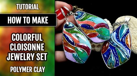 Free Video Tutorial How To Make Unique Polymer Clay Silver Jewelry Set