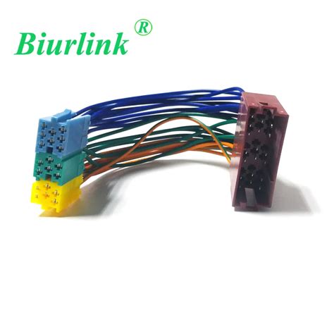 Biurlink Car Cd Harness Cable Adaptor Male To Female Mini Iso Pin