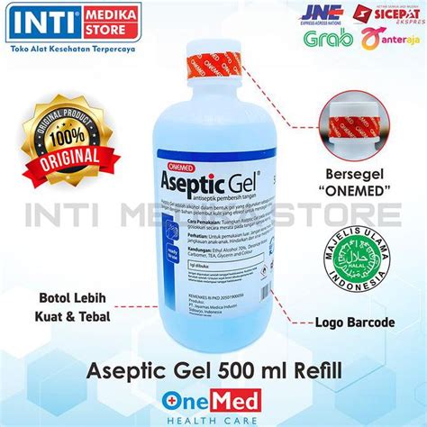 Jual Onemed Aseptic Gel Ml Refill Antiseptik Gel Hand