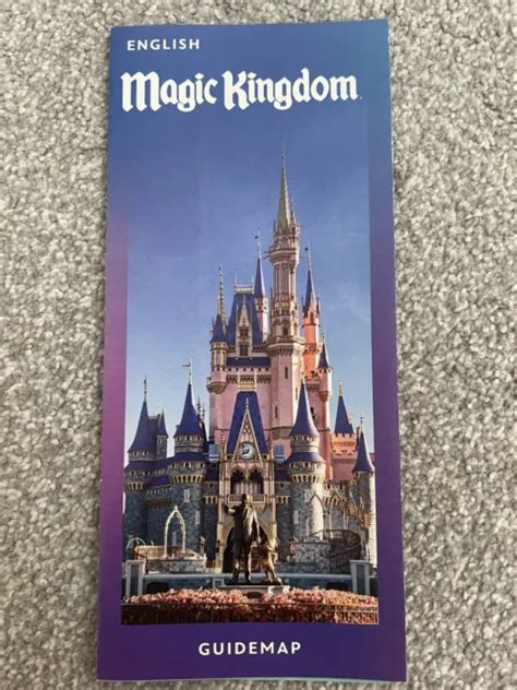 Disney Magic Kingdom Theme Park Map Walt Disney World Orlando