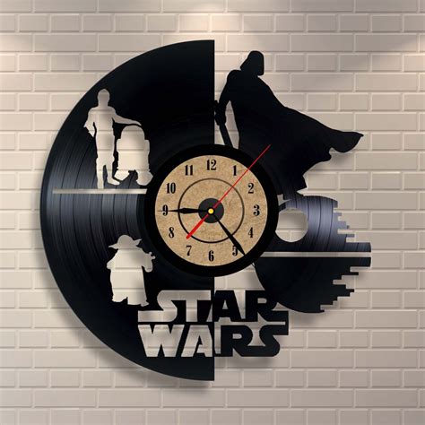 Vinyl Record Clock Star Wars Wall Decor Free Cdr Vectors File Vectors