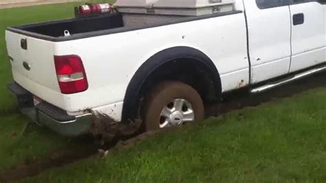 325k Mile Ford F 150 Almost Gets Stuck In The Mud V8 Power Youtube