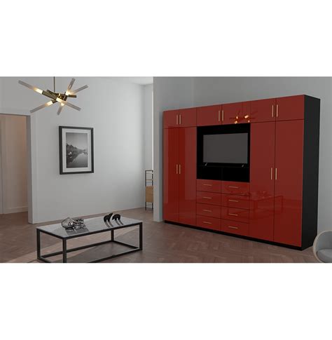 Aventa Tv Wall Unit X Tall 10 Door Wall Unit For Bedrooms Contempo Space