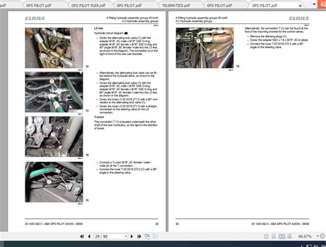 Claas Tractor Axion 400 500 600 800 900 Fitting Instruction