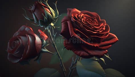 Red Rose Art Stock Illustration Illustration Of Beauty 269993507