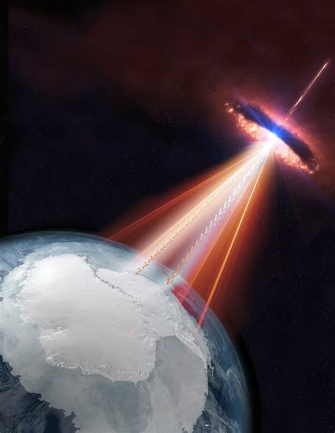 Gamma Ray Burst Hitting Earth