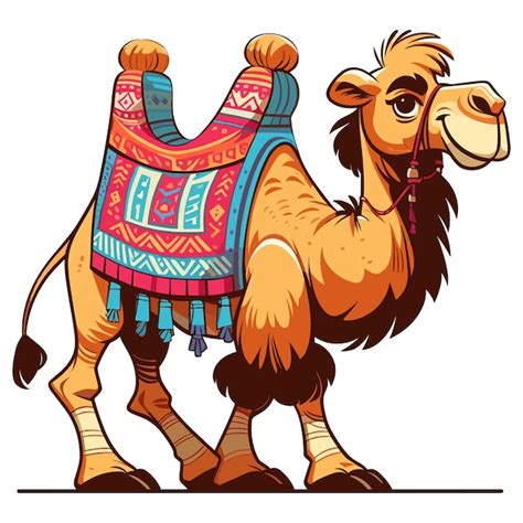 Premium Vector Cartoon Camel Vector Illustration