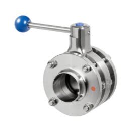 Intermediate Flange Butterfly Valve Manually Operated Din