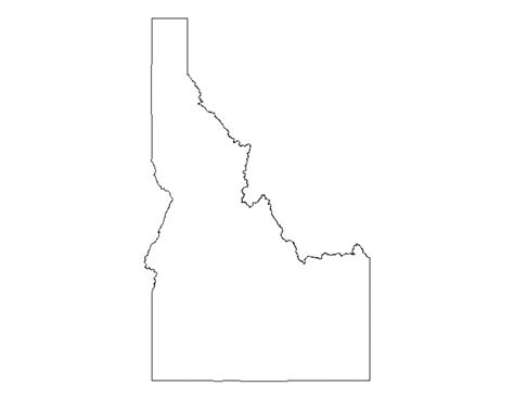 Buy Idaho Outline Shapefile