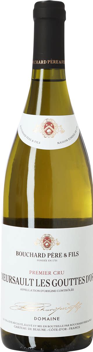 Meursault Les Goutte D Or Cru Domaine Bouchard P Re Erik S Rensen Vin