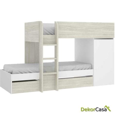 Cama Juvenil Tren Natural Y Grafito ️ 629 42€ 2024