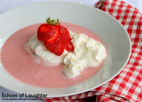 Delicious Strawberry Soup Dessert Echoes Of Laughter