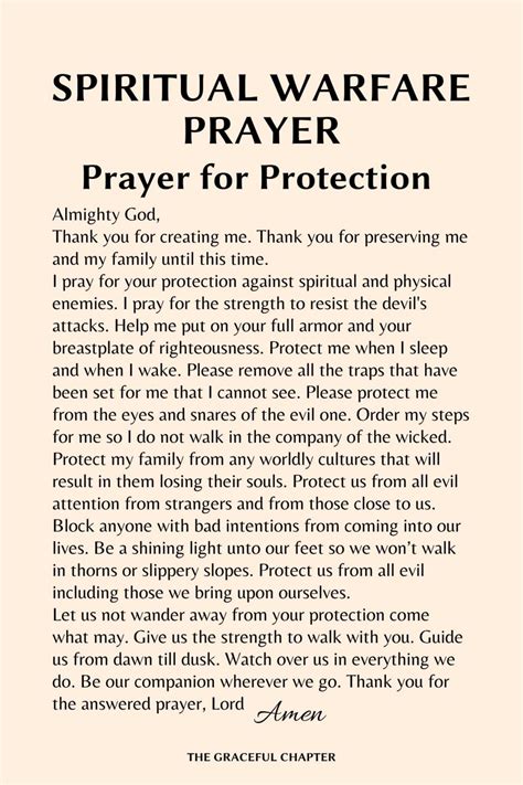 5 Spiritual Warfare Prayer Points And Prayers The Graceful Chapter