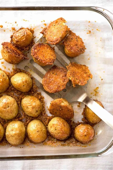 Crispy Roasted Parmesan Potatoes Recipetin Eats