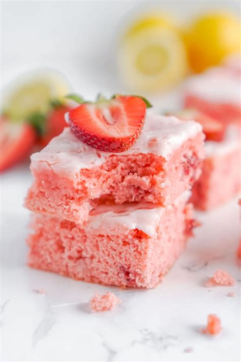 Easy Strawberry Brownies Recipe Made With Cake Mix Play Party Plan