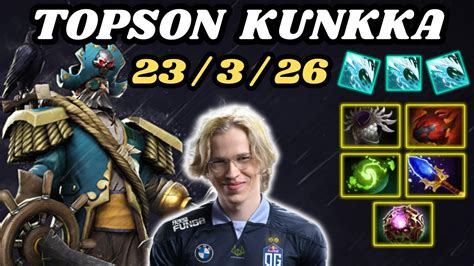 TOPSON Kunkka Midlane Highlights 1016 XPM Kunkka By Topson 23 KILLS