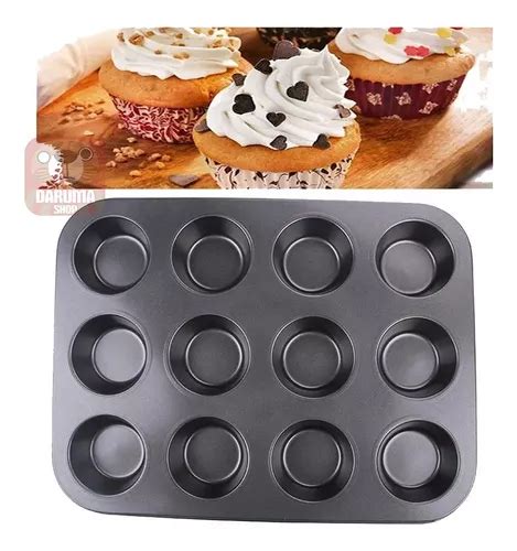 Molde Teflon Muffins X Cupcakes Reposteria Antiadherente Daruma Shop