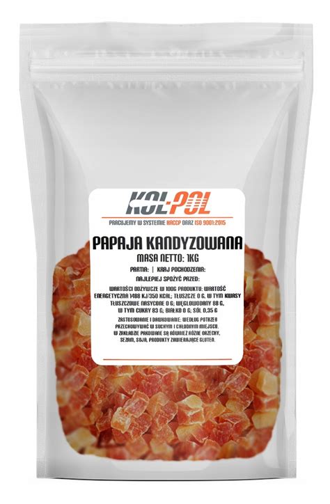 PAPAJA KANDYZOWANA KOSTKA 1kg Suszona W Kostkach 13917932639 Allegro Pl