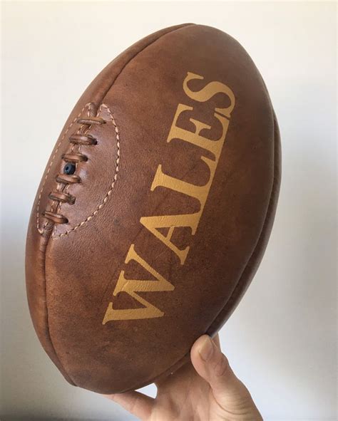 Rugby Vintage Wales Rugby Ball Leather Rugby Ball Etsy Rugby