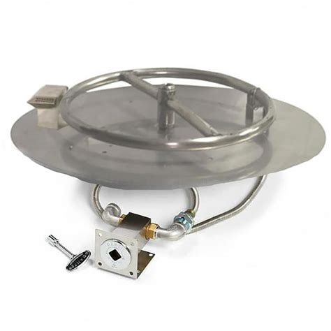 HPC Match Light Fire Pit Burner Kit, 14" Pan, Propane Gas - Walmart.com ...