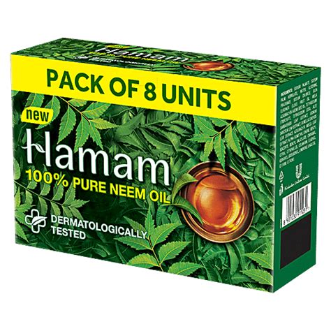 Buy Hamam Hamam Neem Tulsi And Aloe Vera Soap 150 G Pack Of 8 Online