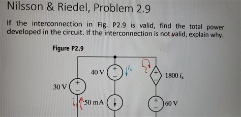 Nilsson Riedel Problem 29 If The Interconnection In Fig P29 Is Valid