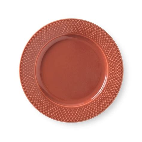 Lyngby Porcel N Rhombe Color Frokosttallerken Cm Terracotta