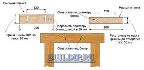 Делаем боковой упор для столярного верстака - чертеж