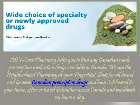 Ppt Qualified Canadian Mail Order Pharmacy Powerpoint Presentation Id 7463074