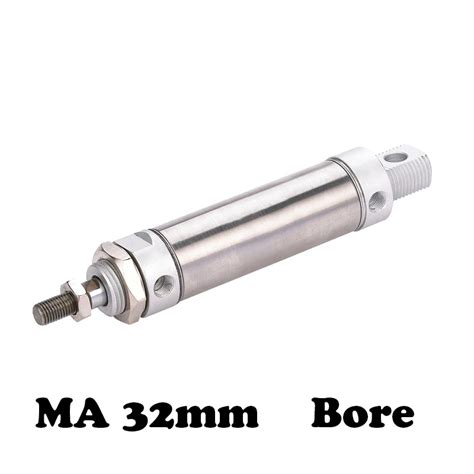 Free Shipping SMA Cylinder 32mm Bore 25 50 75 100 125 150 175 200 250