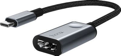 Hoco HB21 Μετατροπέας USB C male σε HDMI female Γκρι Skroutz gr