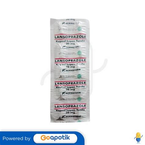 Lansoprazole Bernofarm Mg Strip Kapsul Kegunaan Efek Samping