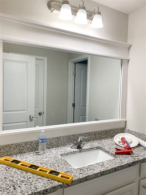 Framed Bathroom Mirrors Diy