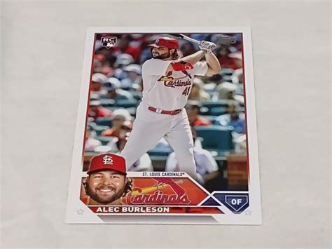 Alec Burleson 2023 Topps Rookie Card 622 Base Set St Louis Cardinals