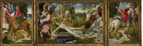 At The Mfa A Flemish Triptych Depicts A Martyred Saint In Vivid Detail