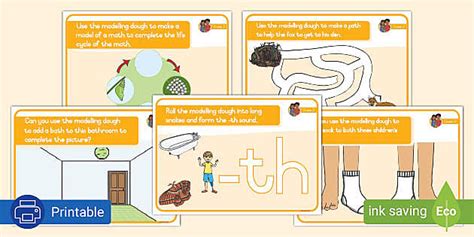 Grade Phonics Th Modelling Dough Playmats Teacher Made