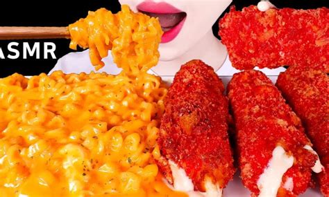 Asmr Giant Cheetos Cheese Sticks Cheesy Carbo Fire Noodle