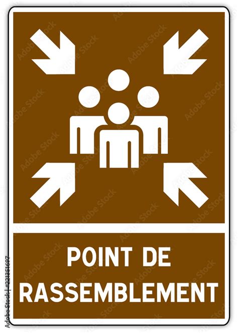 Panneau Oint De Rassemblement Stock Illustration Adobe Stock