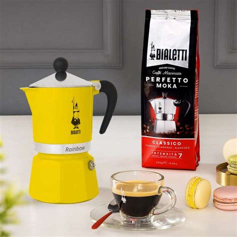 Cafetera Espresso Bialetti Rainbow Amarilla Tazas A En Amazon