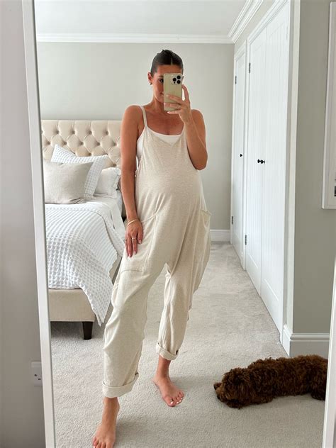 Hot Shot Onesie Curated On LTK Pregnacy Outfits Maternity Linen Pants Preggo Fashion