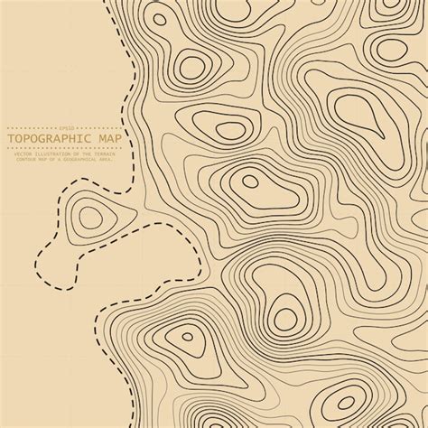 Premium Vector Topographic Map Geographical Background Of The Relief