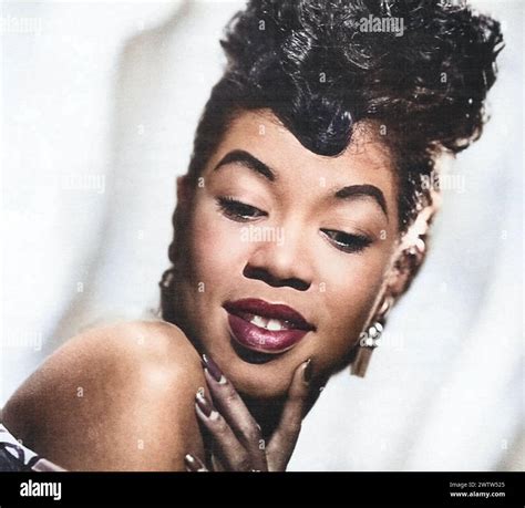 Sarah Vaughan American Jazz Singer About Stock Photo