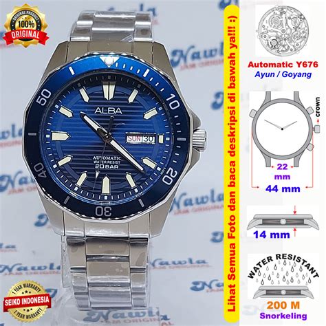 Jual Alba Automatic AL4453X1 Blue Dial Jam Tangan Pria AL4453