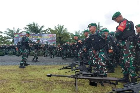 Prajurit Yonif Bwu Berangkat Penugasan Pengamanan Perbatasan Ri