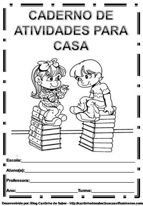 Lindos Modelos Lindas Capas De Cadernos Para Colorir E Pintar