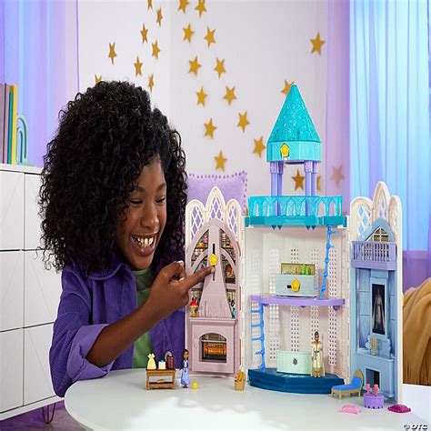 Disneys Wish Rosas Castle Playset Dollhouse With 2 Posable Mini Dolls