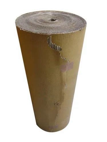 Wood Pulp Plain Ply Brown Corrugated Packaging Roll For Packing