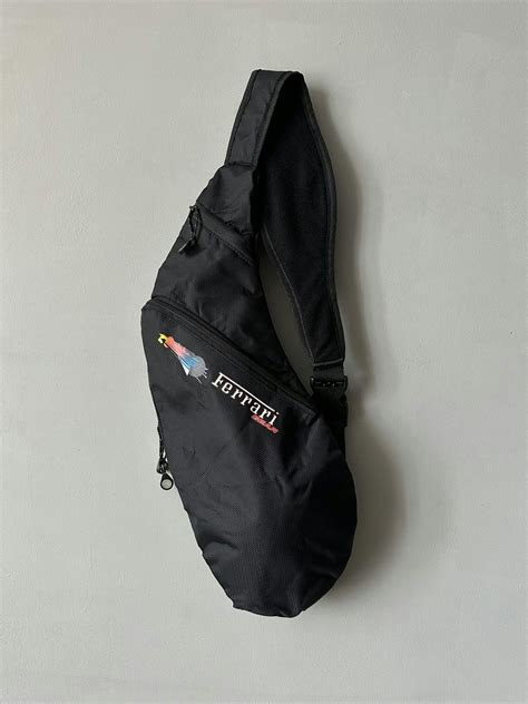 Rare Ferrari Gear Multipocket Sling Crossbody Messenger Bag Grailed
