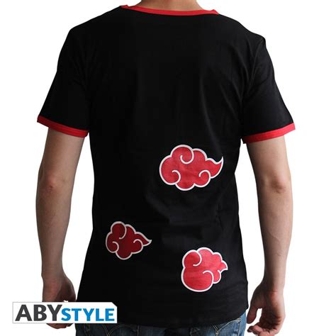 Naruto Shippuden Tshirt Akatsuki Man Ss Black Premium Abysse Corp